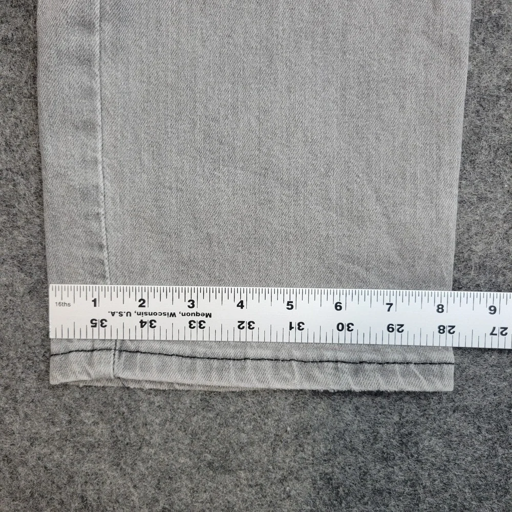 Levis‎ 514 Jeans Mens 38x30 Gray Denim Y2k Boho Streetwear Grunge Rodeo Red Tab